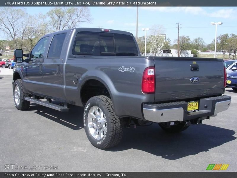 Sterling Grey Metallic / Medium Stone 2009 Ford F350 Super Duty Lariat Crew Cab 4x4