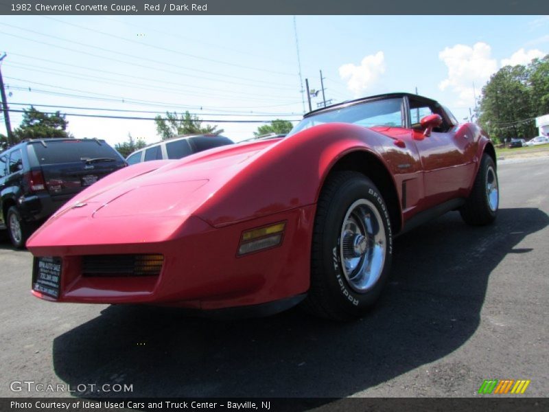 Red / Dark Red 1982 Chevrolet Corvette Coupe