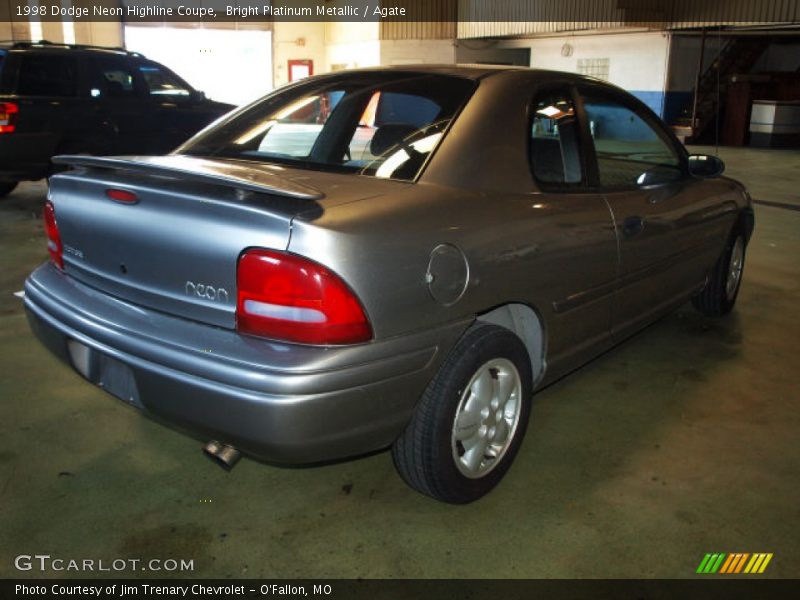 Bright Platinum Metallic / Agate 1998 Dodge Neon Highline Coupe