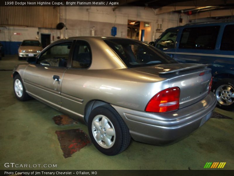 Bright Platinum Metallic / Agate 1998 Dodge Neon Highline Coupe