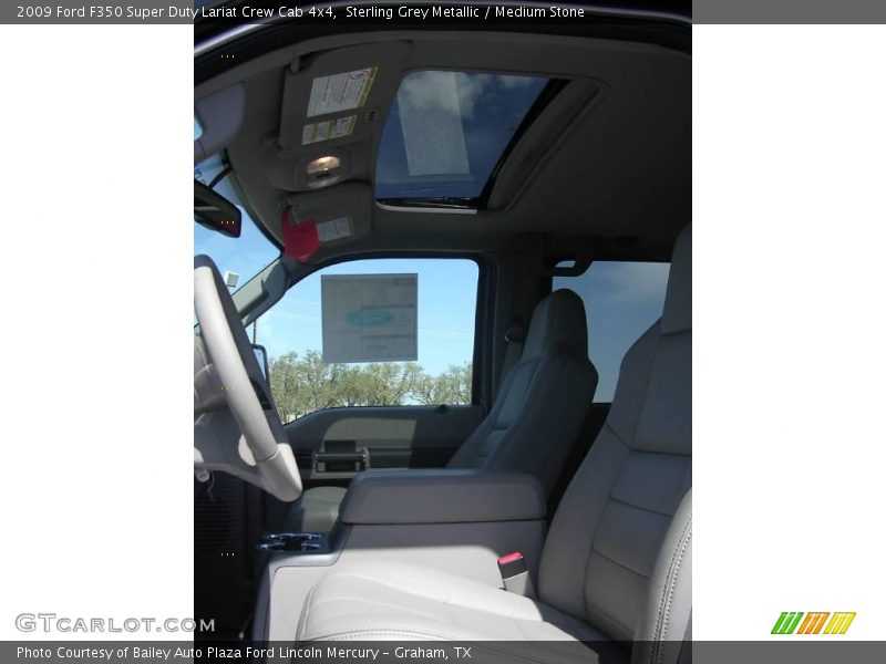 Sterling Grey Metallic / Medium Stone 2009 Ford F350 Super Duty Lariat Crew Cab 4x4