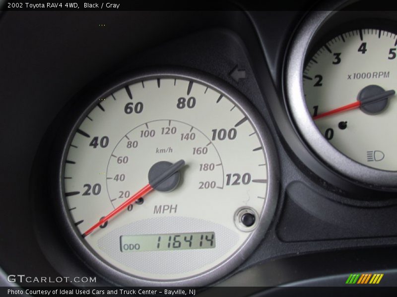 Black / Gray 2002 Toyota RAV4 4WD