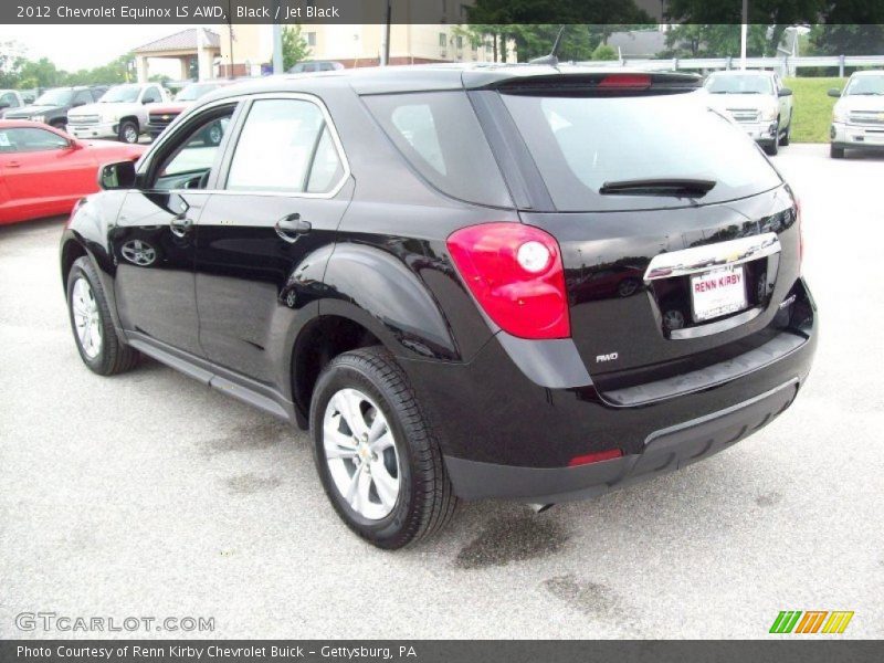 Black / Jet Black 2012 Chevrolet Equinox LS AWD