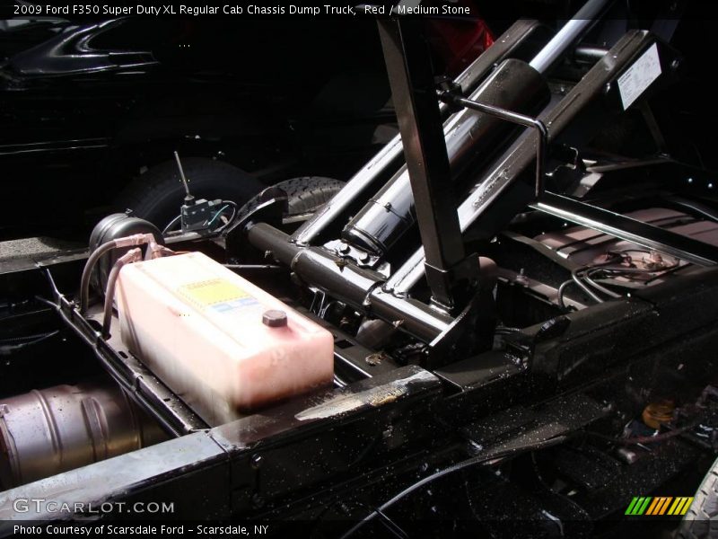 Red / Medium Stone 2009 Ford F350 Super Duty XL Regular Cab Chassis Dump Truck