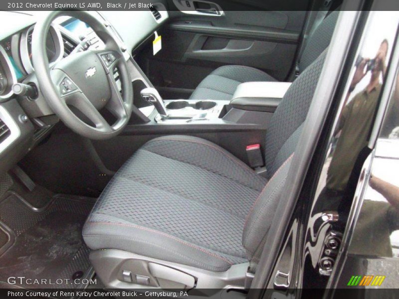 Black / Jet Black 2012 Chevrolet Equinox LS AWD