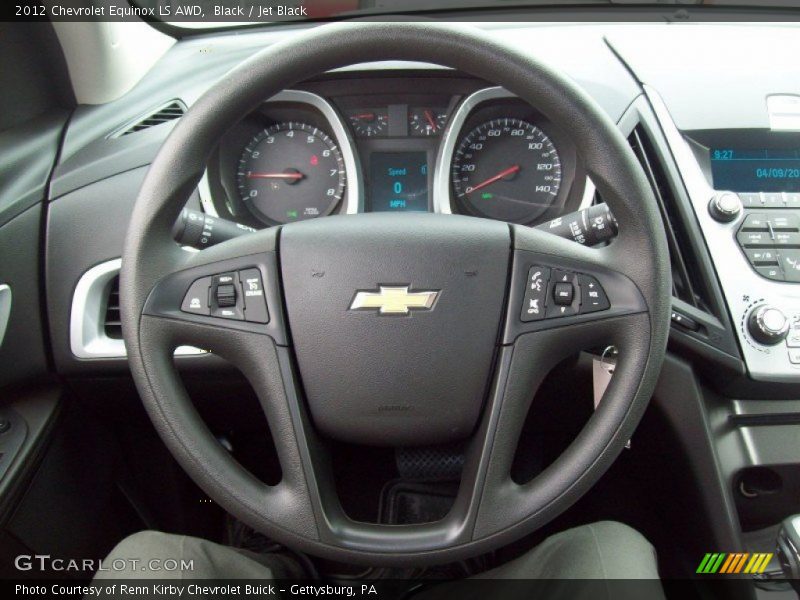 Black / Jet Black 2012 Chevrolet Equinox LS AWD