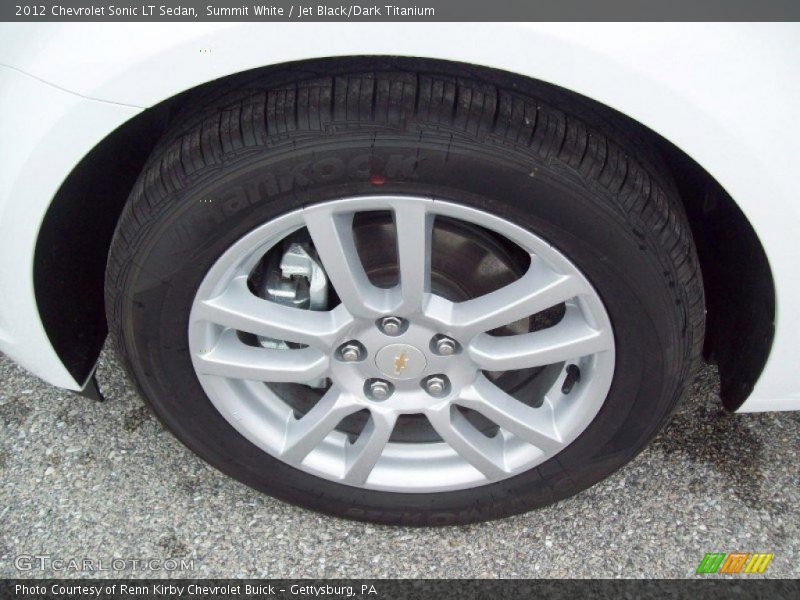 Summit White / Jet Black/Dark Titanium 2012 Chevrolet Sonic LT Sedan