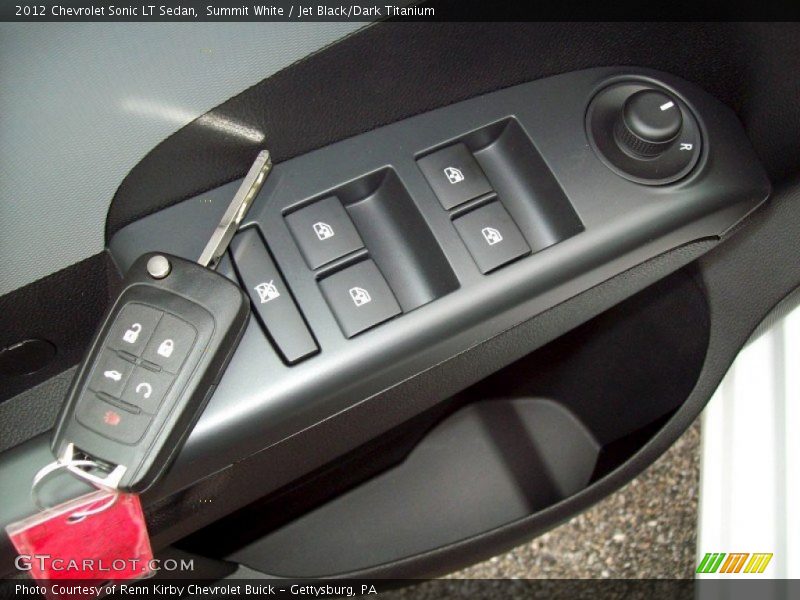 Summit White / Jet Black/Dark Titanium 2012 Chevrolet Sonic LT Sedan