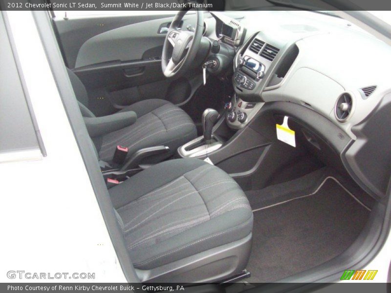 Summit White / Jet Black/Dark Titanium 2012 Chevrolet Sonic LT Sedan