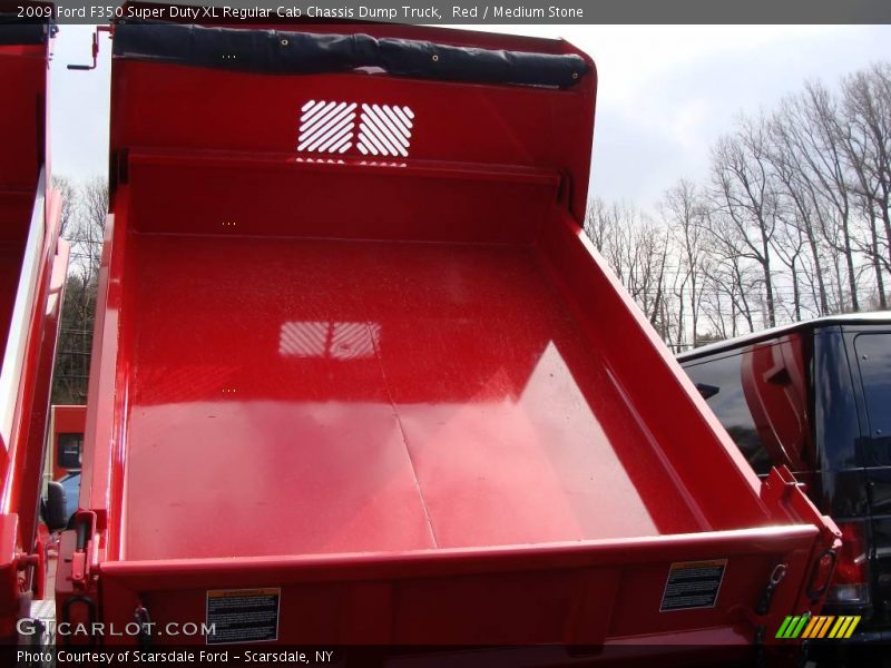 Red / Medium Stone 2009 Ford F350 Super Duty XL Regular Cab Chassis Dump Truck