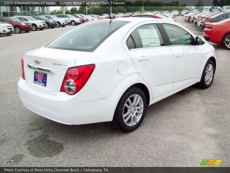 Summit White / Jet Black/Dark Titanium 2012 Chevrolet Sonic LT Sedan