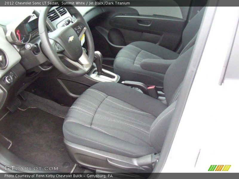 Summit White / Jet Black/Dark Titanium 2012 Chevrolet Sonic LT Sedan