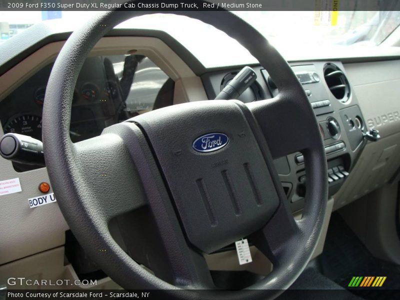 Red / Medium Stone 2009 Ford F350 Super Duty XL Regular Cab Chassis Dump Truck