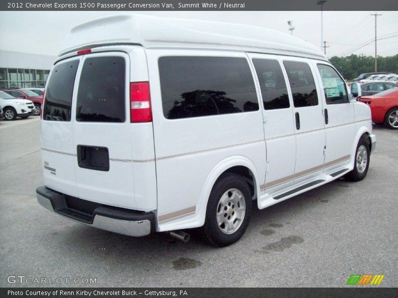 Summit White / Neutral 2012 Chevrolet Express 1500 Passenger Conversion Van