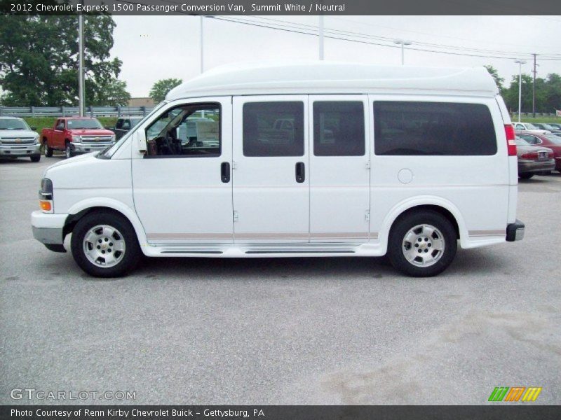 Summit White / Neutral 2012 Chevrolet Express 1500 Passenger Conversion Van