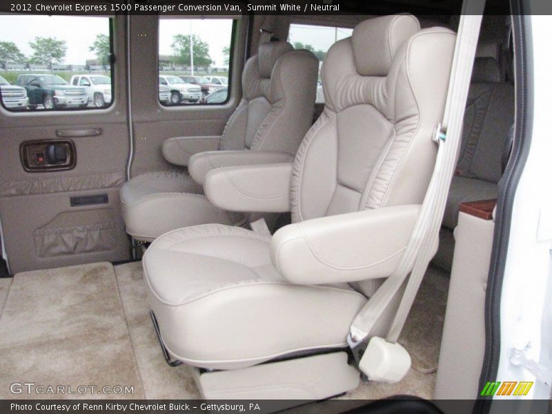 Rear Seat of 2012 Express 1500 Passenger Conversion Van