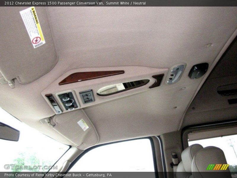 Summit White / Neutral 2012 Chevrolet Express 1500 Passenger Conversion Van