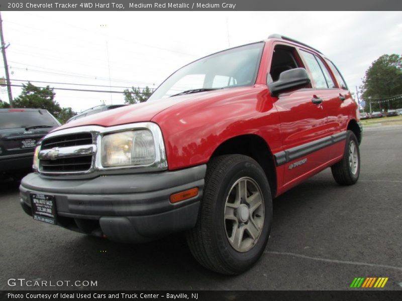 Medium Red Metallic / Medium Gray 2003 Chevrolet Tracker 4WD Hard Top