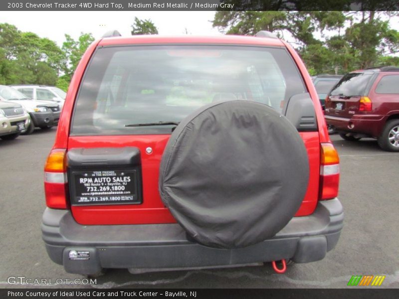 Medium Red Metallic / Medium Gray 2003 Chevrolet Tracker 4WD Hard Top
