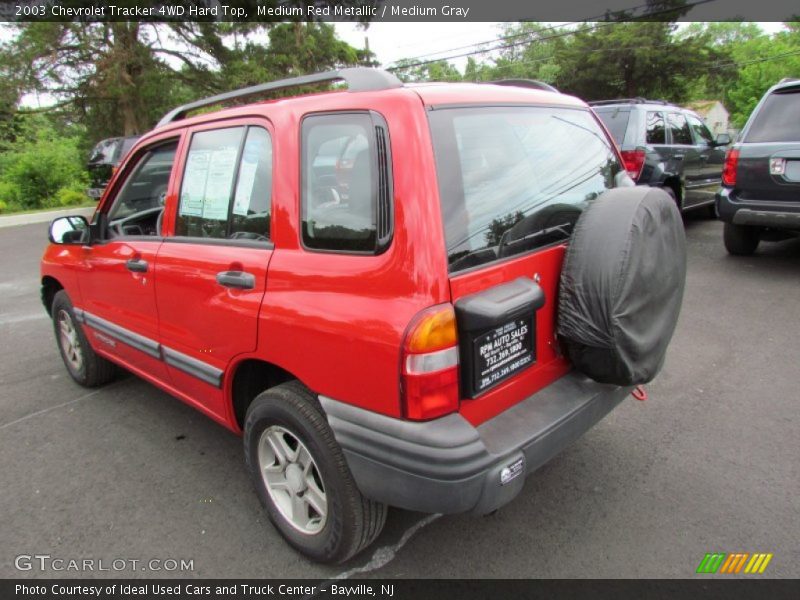 Medium Red Metallic / Medium Gray 2003 Chevrolet Tracker 4WD Hard Top
