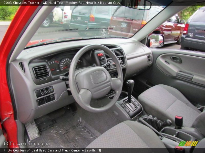 Medium Red Metallic / Medium Gray 2003 Chevrolet Tracker 4WD Hard Top