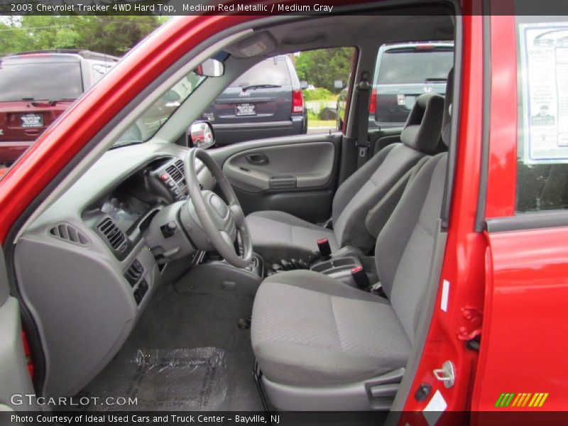 Medium Red Metallic / Medium Gray 2003 Chevrolet Tracker 4WD Hard Top