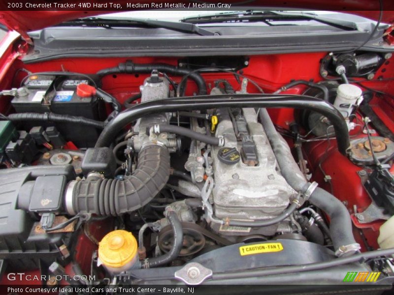Medium Red Metallic / Medium Gray 2003 Chevrolet Tracker 4WD Hard Top