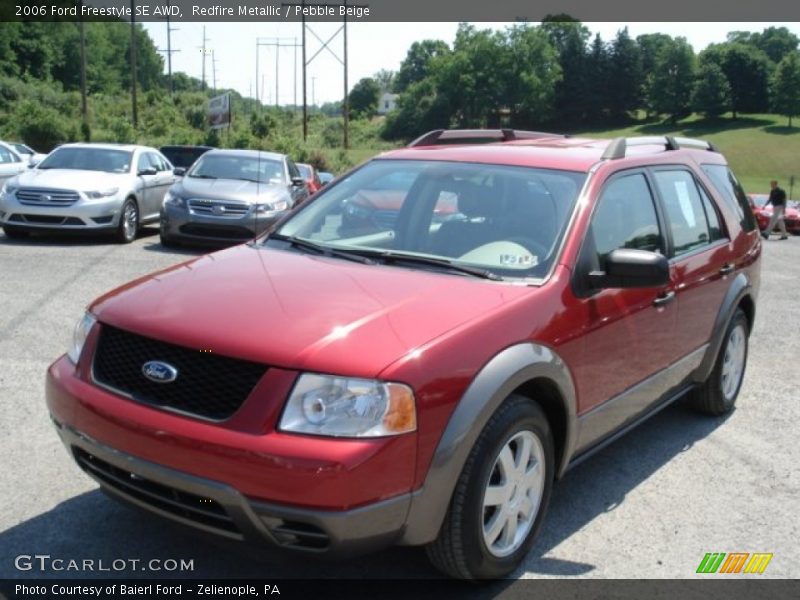 Redfire Metallic / Pebble Beige 2006 Ford Freestyle SE AWD