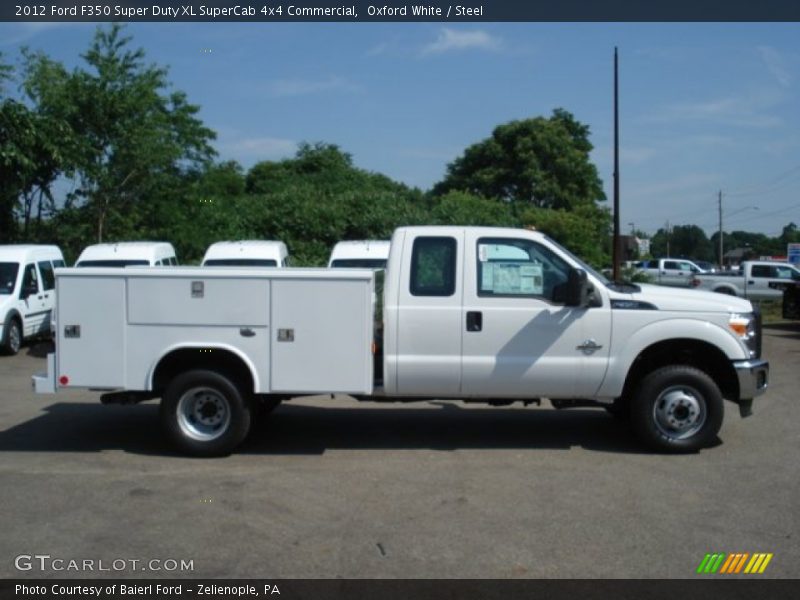 Oxford White / Steel 2012 Ford F350 Super Duty XL SuperCab 4x4 Commercial