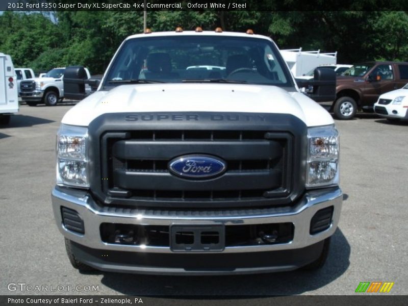 Oxford White / Steel 2012 Ford F350 Super Duty XL SuperCab 4x4 Commercial