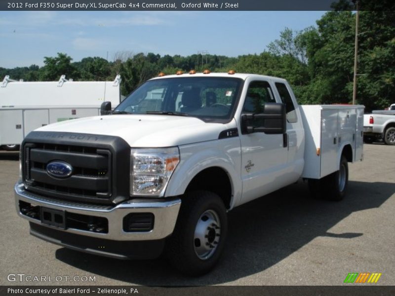 Oxford White / Steel 2012 Ford F350 Super Duty XL SuperCab 4x4 Commercial