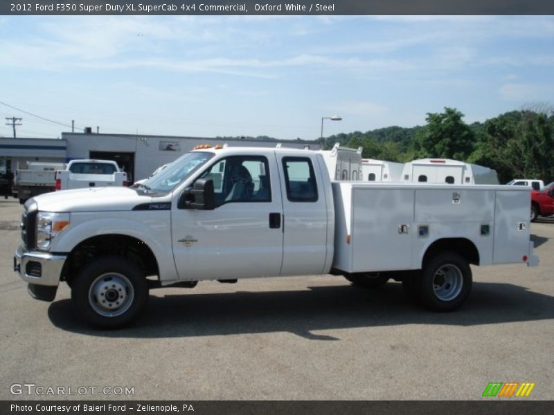 Oxford White / Steel 2012 Ford F350 Super Duty XL SuperCab 4x4 Commercial