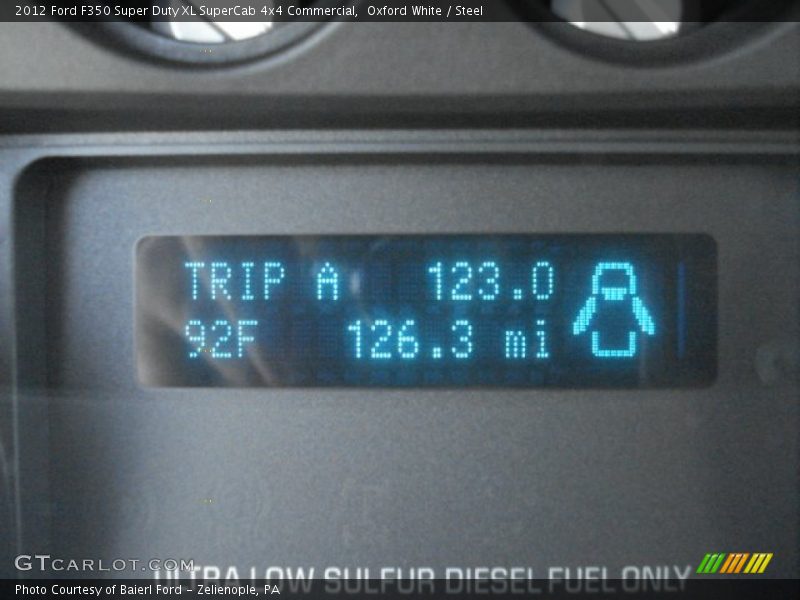 Oxford White / Steel 2012 Ford F350 Super Duty XL SuperCab 4x4 Commercial