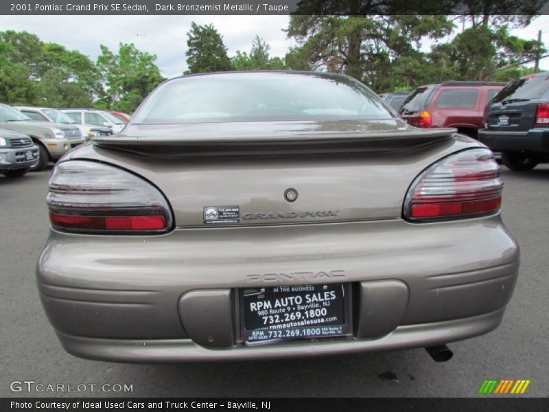 Dark Bronzemist Metallic / Taupe 2001 Pontiac Grand Prix SE Sedan