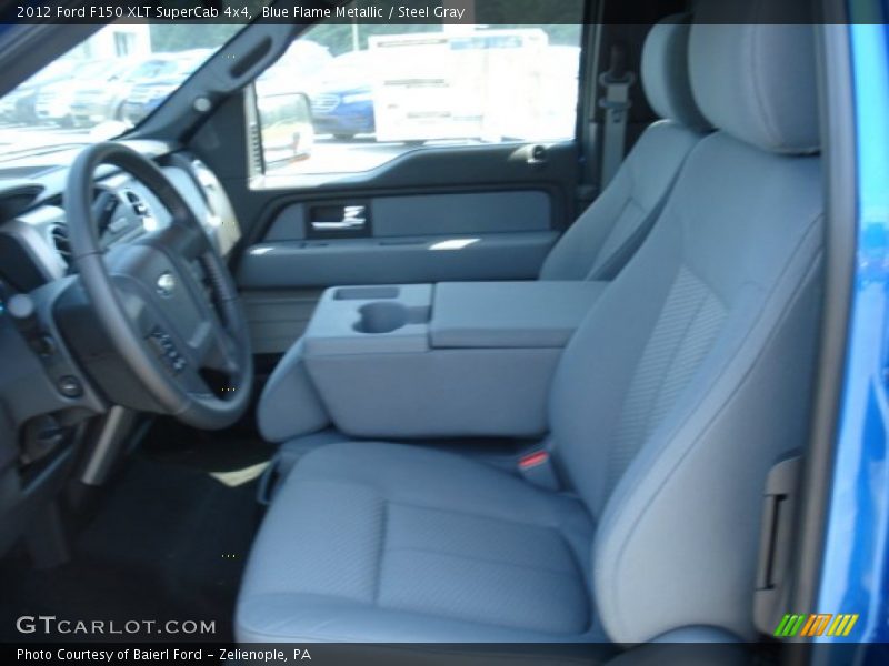 Blue Flame Metallic / Steel Gray 2012 Ford F150 XLT SuperCab 4x4