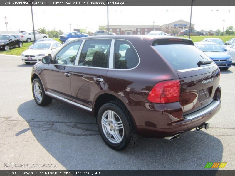 Carmon Red Metallic / Havanna/Sand Beige 2006 Porsche Cayenne S