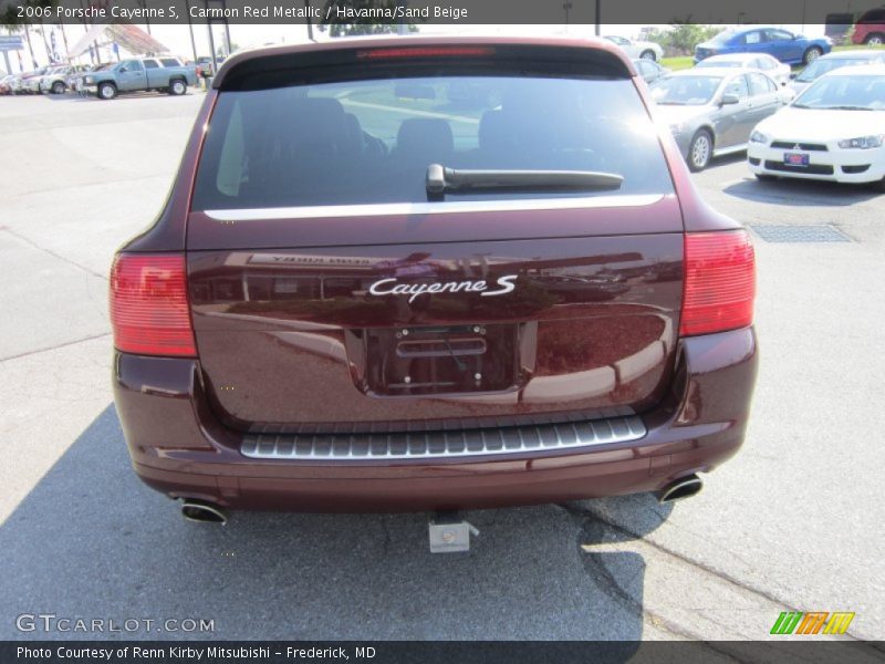 Carmon Red Metallic / Havanna/Sand Beige 2006 Porsche Cayenne S