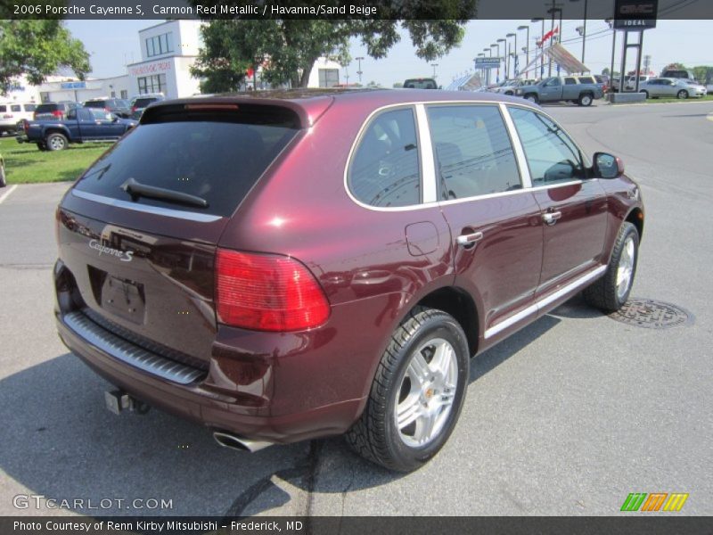Carmon Red Metallic / Havanna/Sand Beige 2006 Porsche Cayenne S