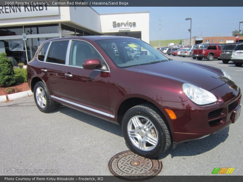 Carmon Red Metallic / Havanna/Sand Beige 2006 Porsche Cayenne S