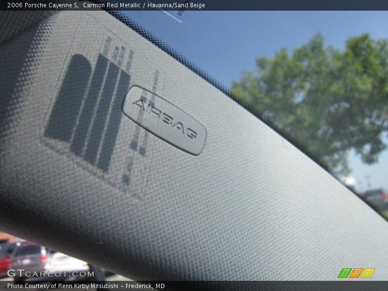 Carmon Red Metallic / Havanna/Sand Beige 2006 Porsche Cayenne S
