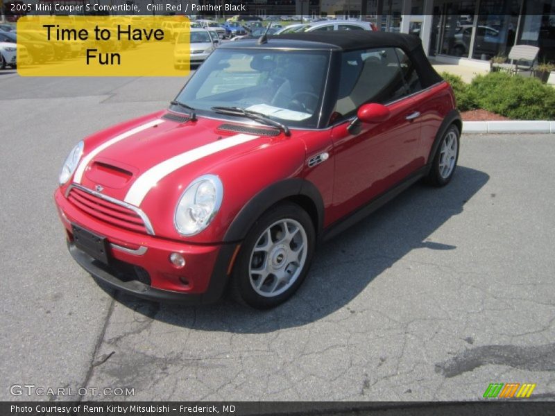 Chili Red / Panther Black 2005 Mini Cooper S Convertible