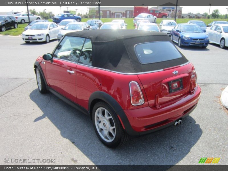 Chili Red / Panther Black 2005 Mini Cooper S Convertible