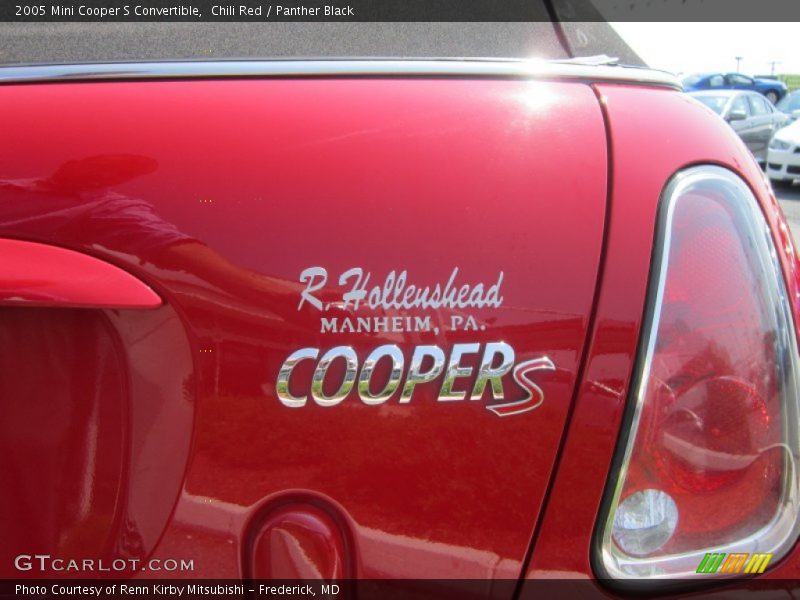 Chili Red / Panther Black 2005 Mini Cooper S Convertible