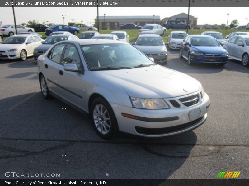 Silver Metallic / Slate Gray 2005 Saab 9-3 Linear Sport Sedan