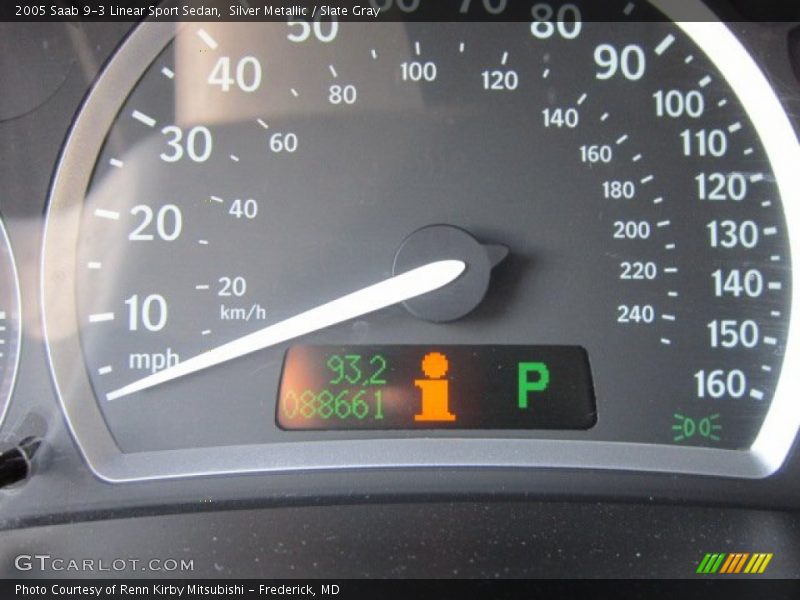 Silver Metallic / Slate Gray 2005 Saab 9-3 Linear Sport Sedan
