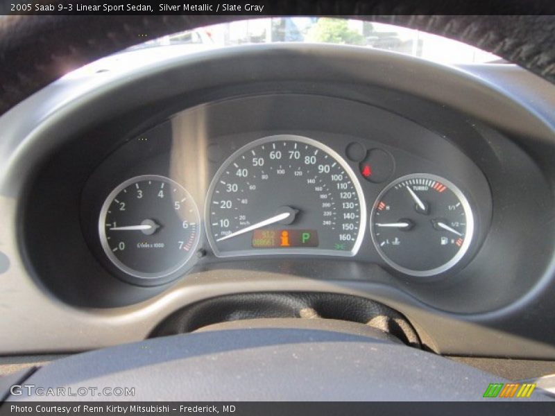 Silver Metallic / Slate Gray 2005 Saab 9-3 Linear Sport Sedan