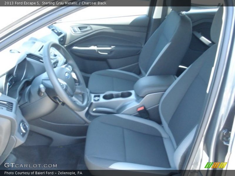  2013 Escape S Charcoal Black Interior