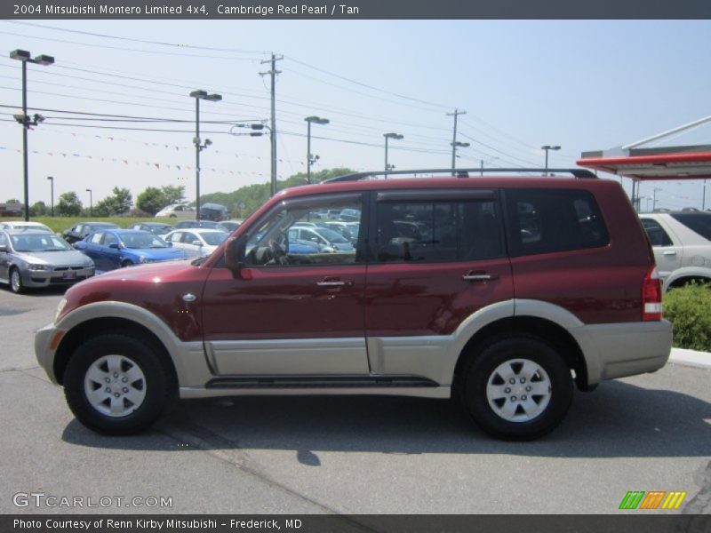 Cambridge Red Pearl / Tan 2004 Mitsubishi Montero Limited 4x4