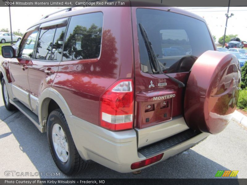 Cambridge Red Pearl / Tan 2004 Mitsubishi Montero Limited 4x4