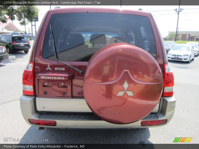 Cambridge Red Pearl / Tan 2004 Mitsubishi Montero Limited 4x4